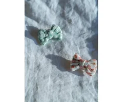 2 Pinzas para Pelo con Lazo de Coleta Fern Plaid