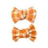 2 Pinzas para Pelo con Lazo de Coleta Sienna Gingham