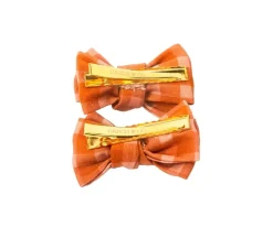 2 Pinzas para Pelo con Lazo de Coleta Sunset Gingham