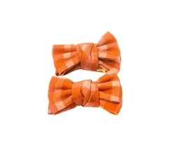 2 Pinzas para Pelo con Lazo de Coleta Sunset Gingham