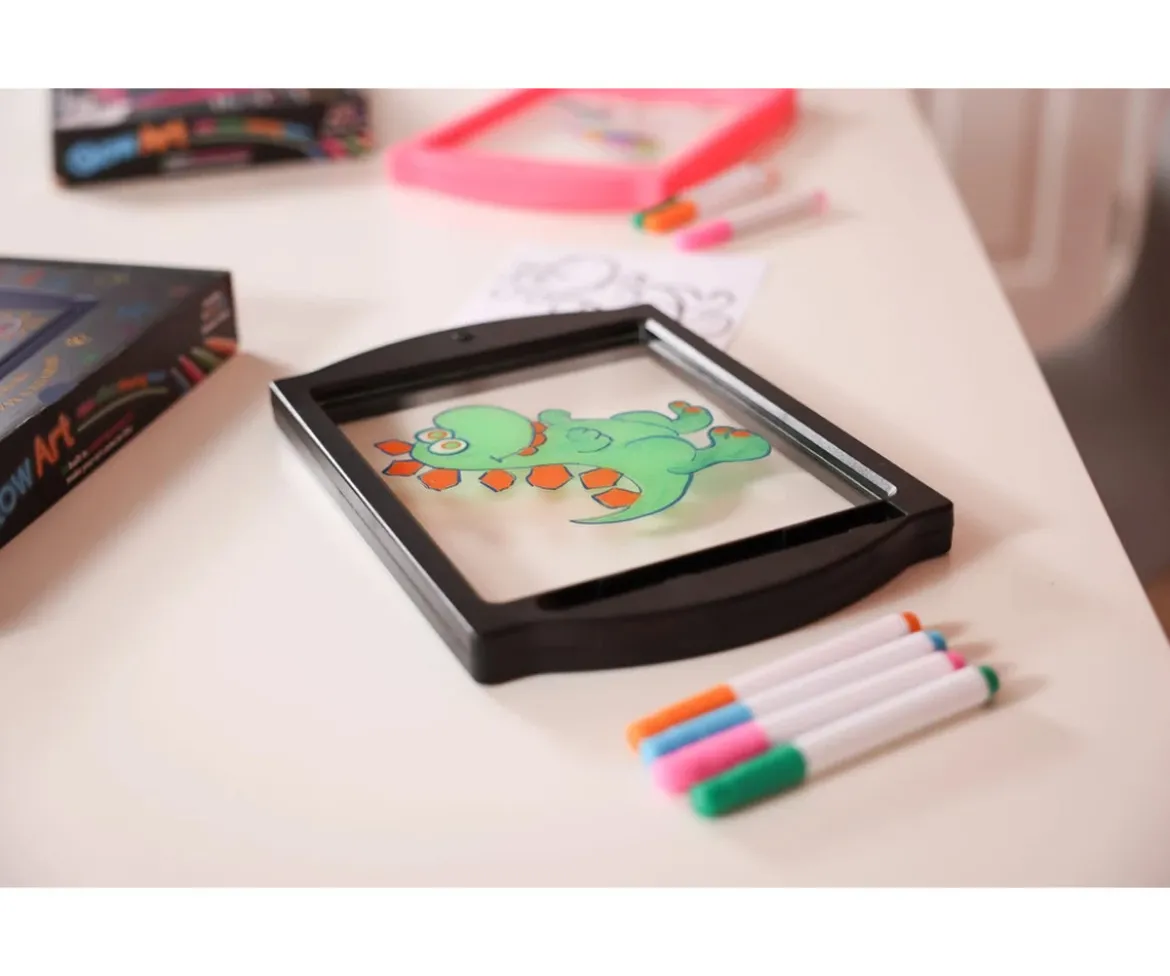 Pizarra de Dibujo Luminosa Glow Art Negra