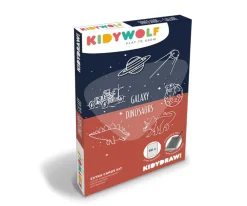 Plantillas KidyDraw Galaxia y Dinosaurios