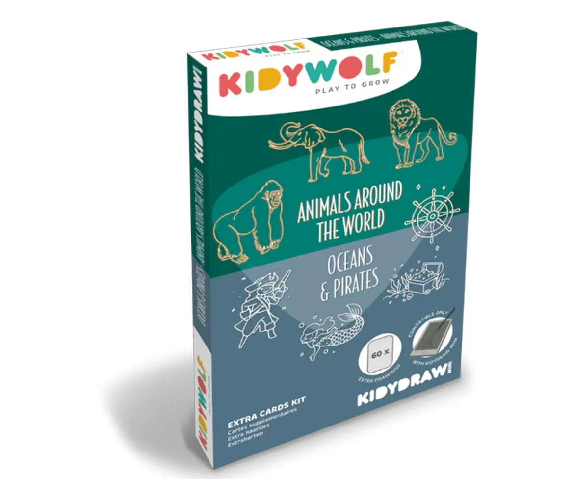 Plantillas KidyDraw Mini Animales, Océanos y Piratas