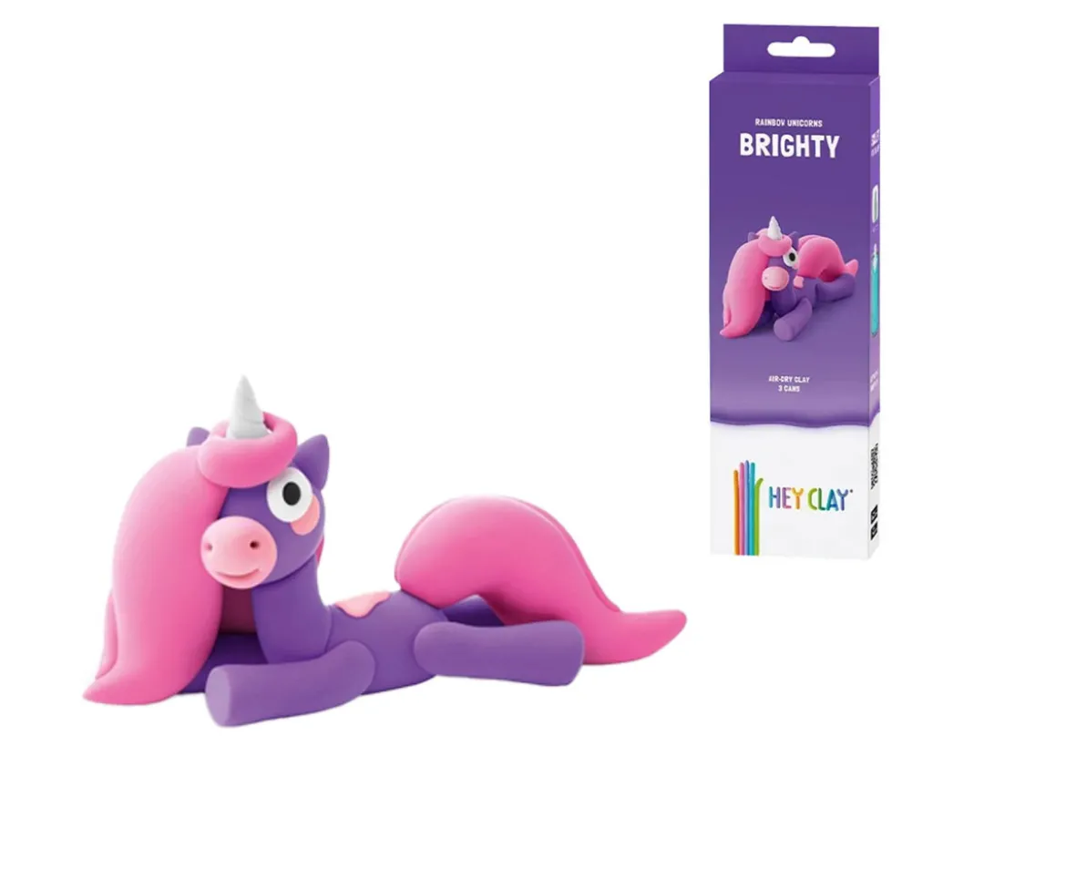 Plastilina Interactiva Unicornio Brighty (3 colores)