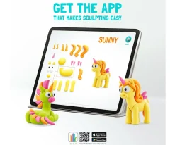 Plastilina Interactiva Unicornios Arco Iris (15 botes)