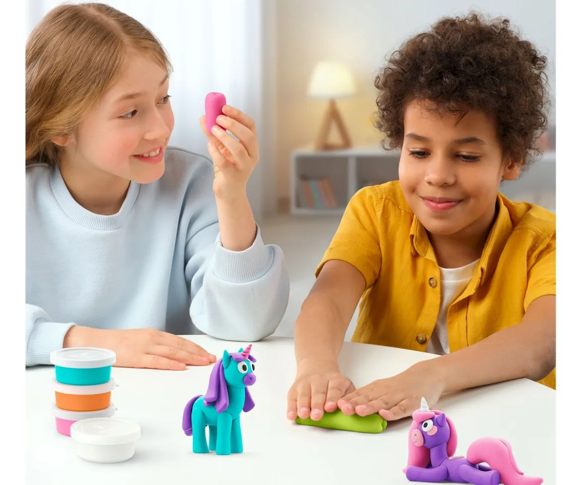 Plastilina Interactiva Unicornios Arco Iris (15 botes)
