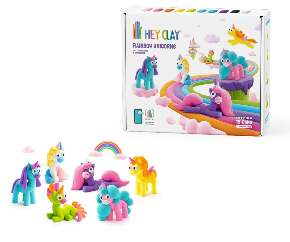 Plastilina Interactiva Unicornios Arco Iris (15 botes)