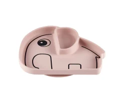 Plato Antideslizante Stick&Stay Elphee Rosa Empolvado