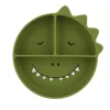 Plato 3 Compartimentos Silicona con Ventosa Mr. Dino