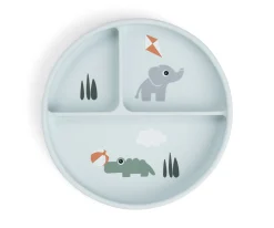 Plato con Compartimentos Stick&Stay Playground Blue