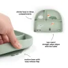 Plato con Compartimentos Stick&Stay Playground Green