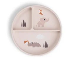 Plato con Compartimentos Stick&Stay Playground Powder