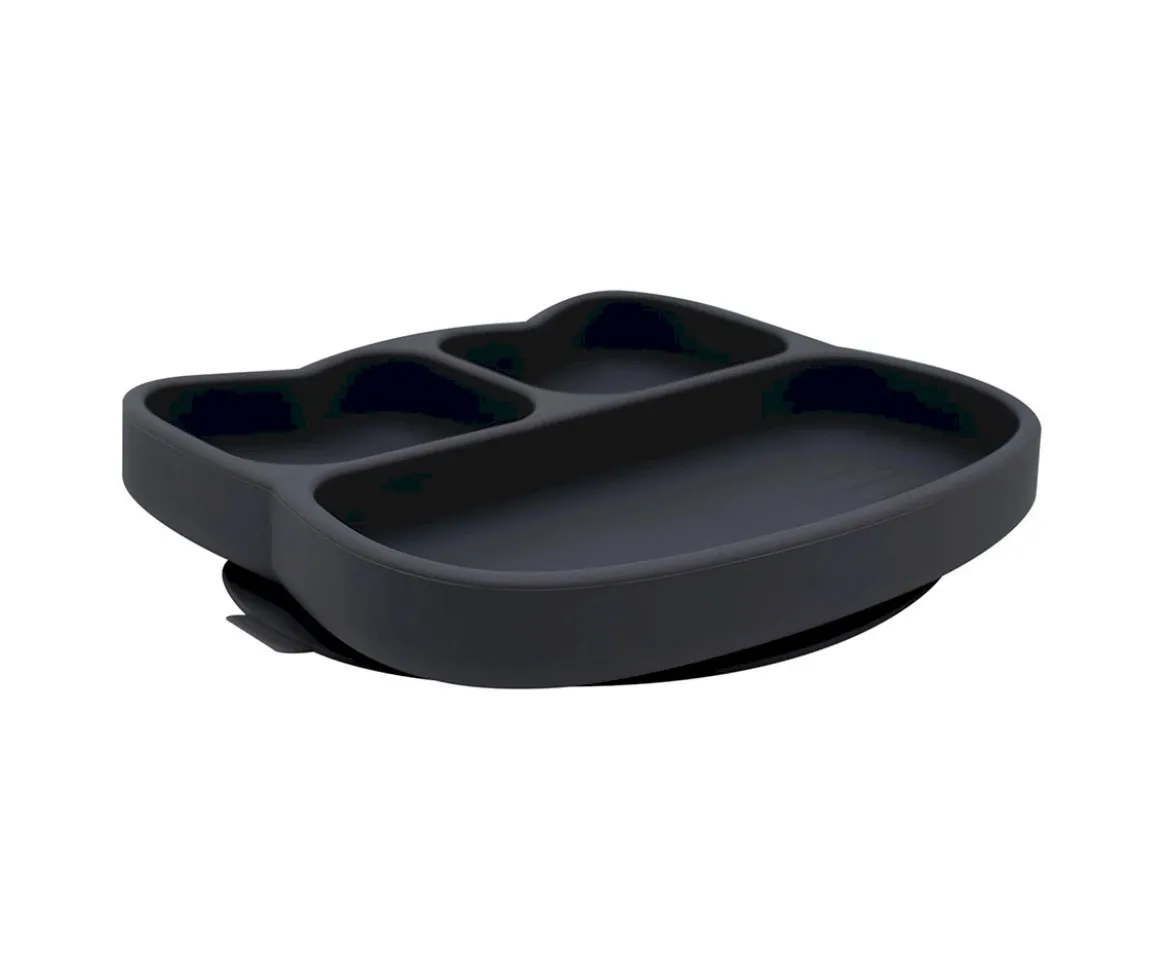 Plato con Ventosa Gato Negro