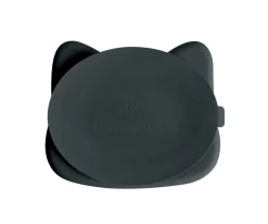Plato con Ventosa Gato Negro
