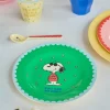 Plato de Melamina Snoopy Green