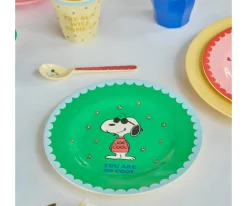 Plato de Melamina Snoopy Green
