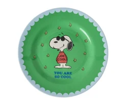 Plato de Melamina Snoopy Green
