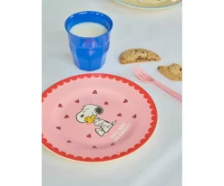 Plato de Melamina Snoopy Pink