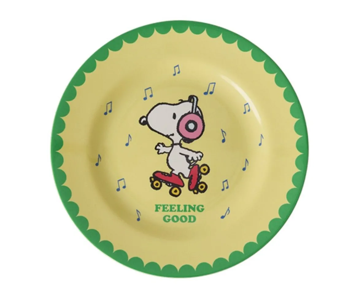 Plato de Melamina Snoopy Yellow
