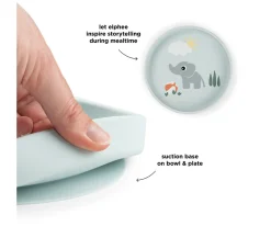Plato de Silicone Stick&Stay Playground Blue