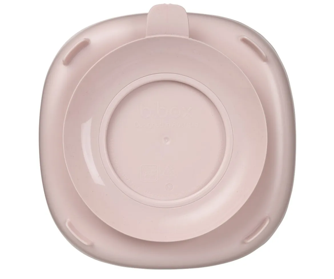 Plato 2 en 1 con Ventosa y Compartimentos Extraíbles Blush
