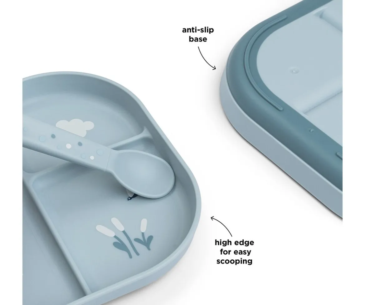 Plato Foodie Compartimentos Elphee Blue
