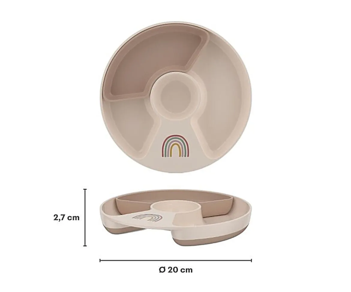 Plato Infantil Compartimentos Mio Little Farm