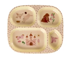 Plato Infantil Melamina con Compartimentos Melamine Fairytale
