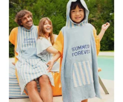 Poncho de Felpa Azul Summer Forever Bleu