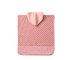 Poncho de Playa Stripes Bloom & Blush