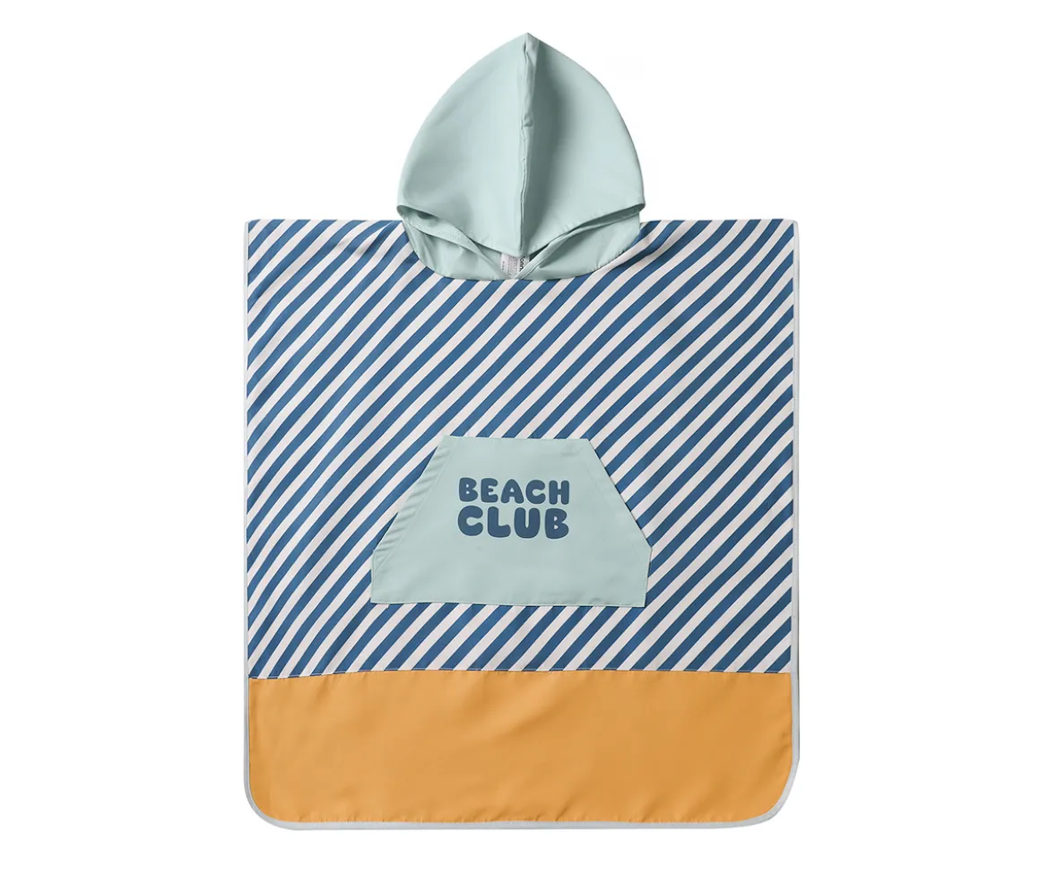 Poncho de Playa Stripes Blues & Beyond