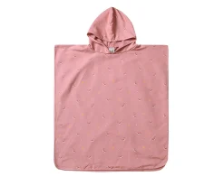 Poncho de Playa Whale Pink