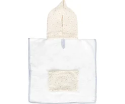 Poncho Flor Azul Personalizable