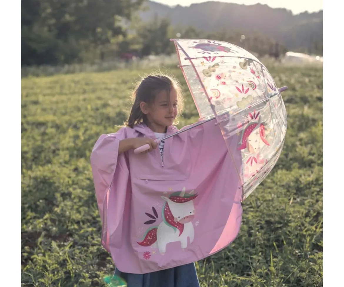 Poncho Impermeable Unicornio