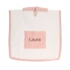 Poncho Vichy Rosa Personalizable