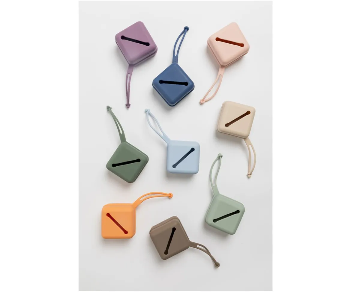 Portachupetes Case BIBS Steel Blue