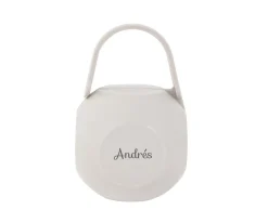 Portachupetes Personalizado Gris