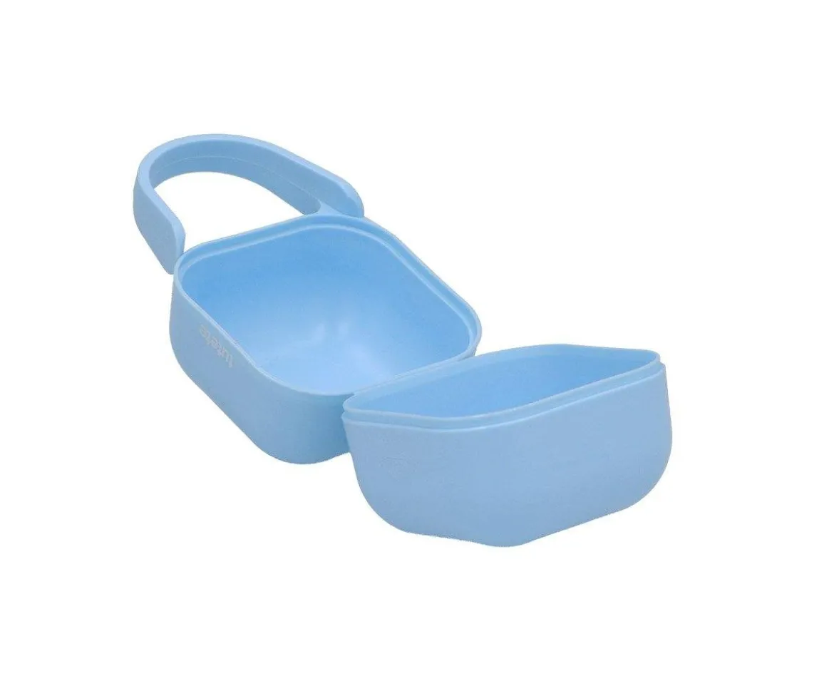 Portachupetes Square Personalizado Azul Claro