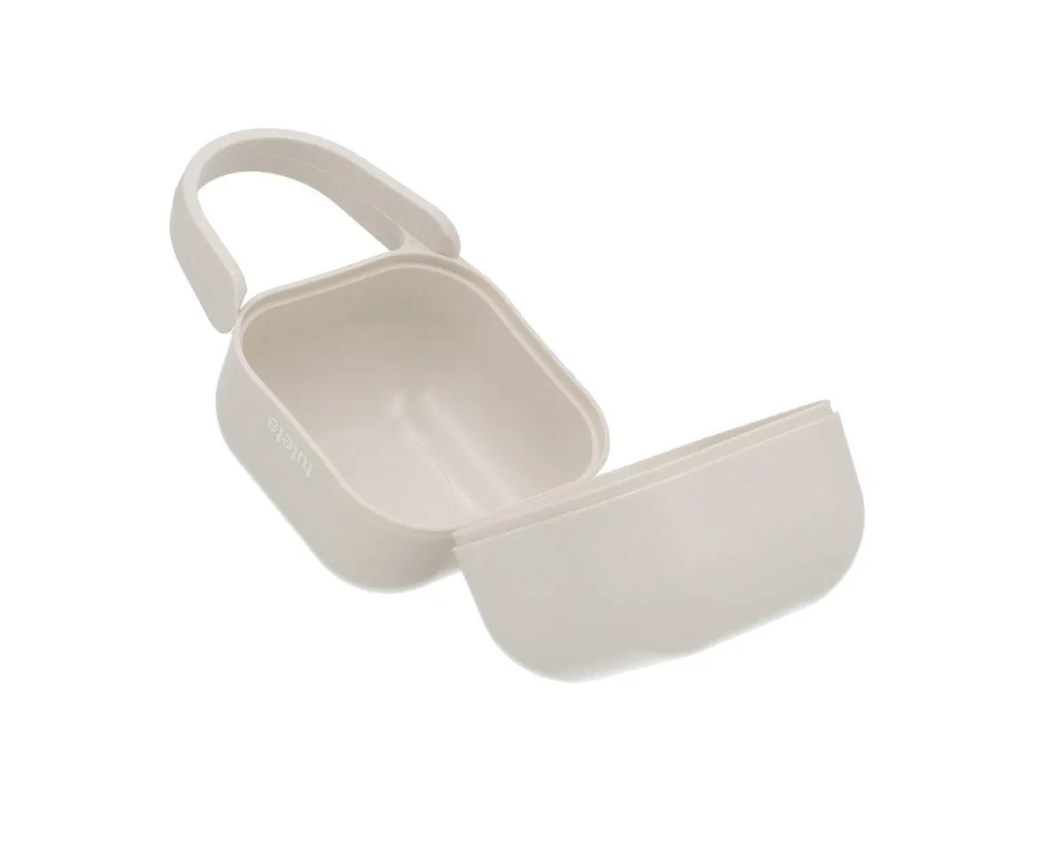 Portachupetes Square Personalizado Gris