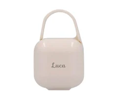 Portachupetes Square Personalizado Ivory