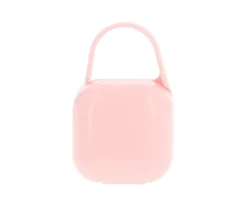 Portachupetes Square Personalizado Rosa Tiza
