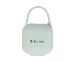 Portachupetes Square Personalizado Verde Tiza