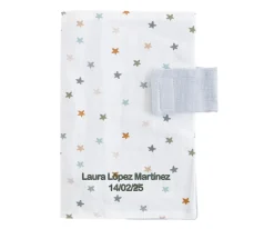 Portadocumentos Little Stars Blue Personalizable