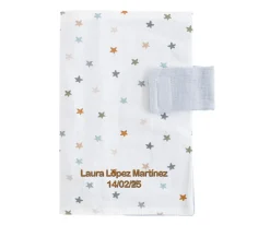 Portadocumentos Little Stars Blue Personalizable
