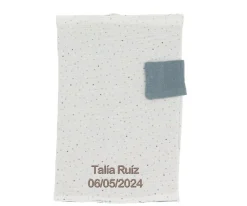 Portadocumentos Rainbow Dots Azul Personalizable