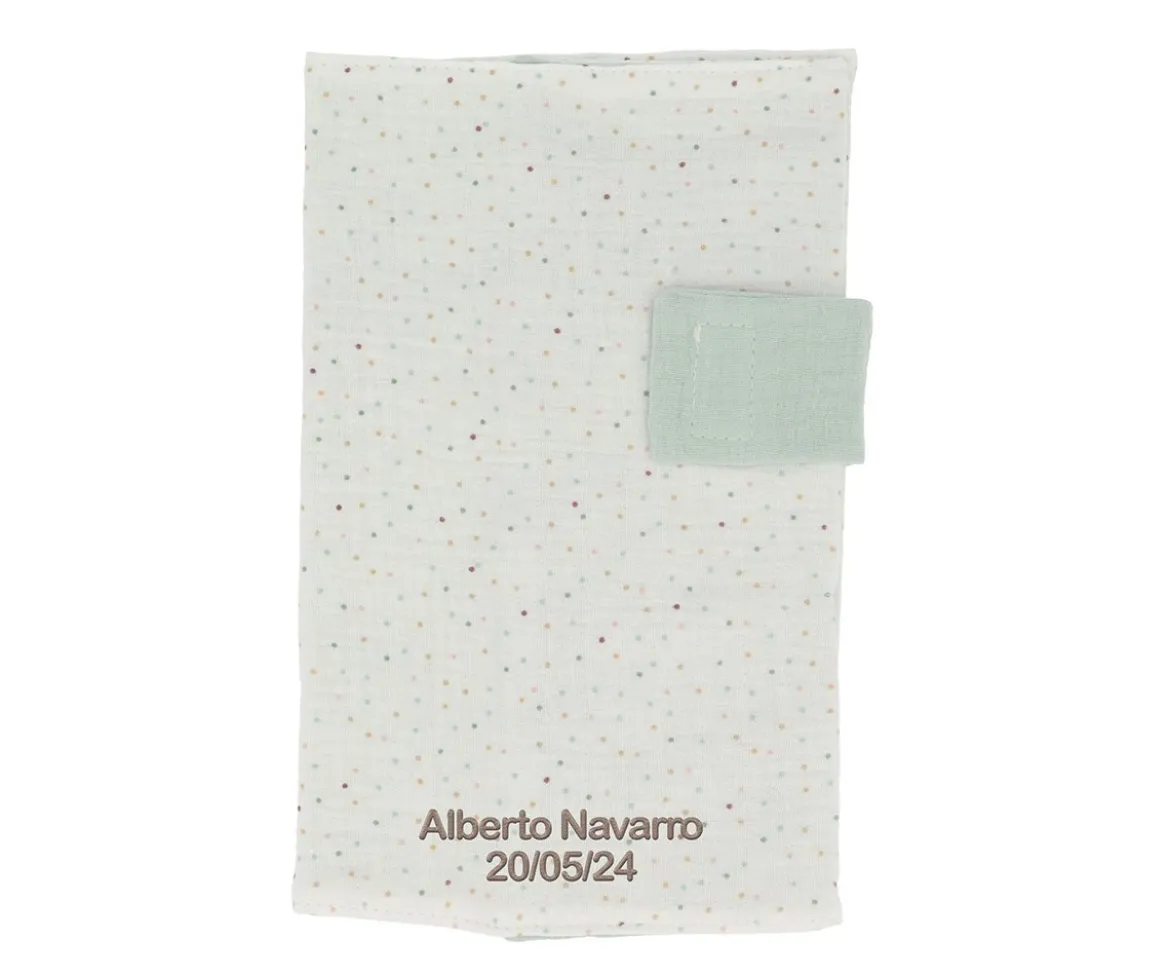 Portadocumentos Rainbow Dots Verde Personalizable