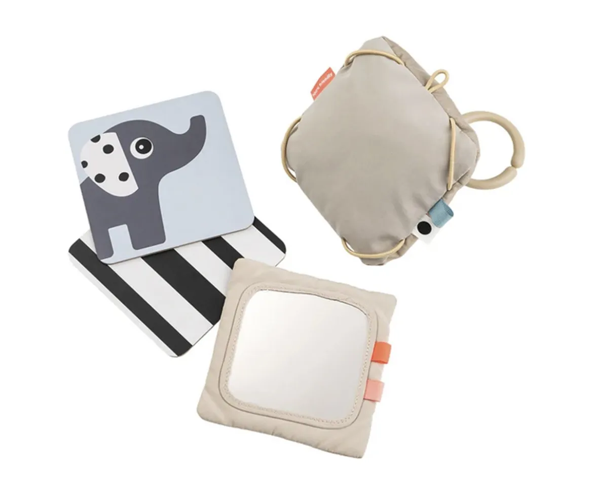 Porta Tarjetas con Espejo Deer Friends Sand