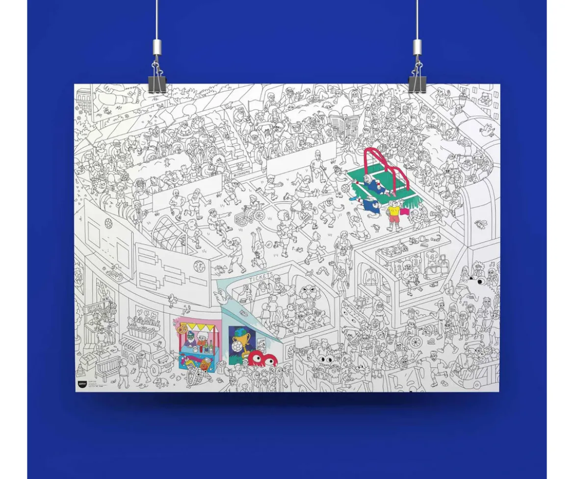 Poster XL Omy Goal para Colorear
