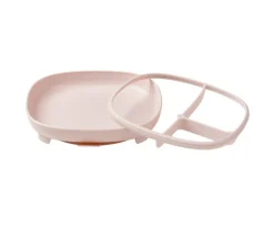 PROMO Babero y Plato Blush + Taza con Pajita Sage