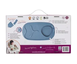 PROMO Bandeja Silicona Roll & Go con Cuchara Ocean + Taza con Pajita Sage